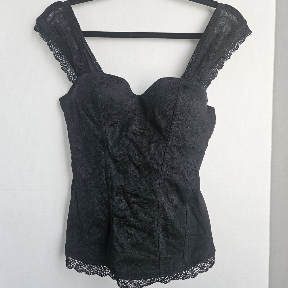 Spirit Black Lace Sleeveless Blouse